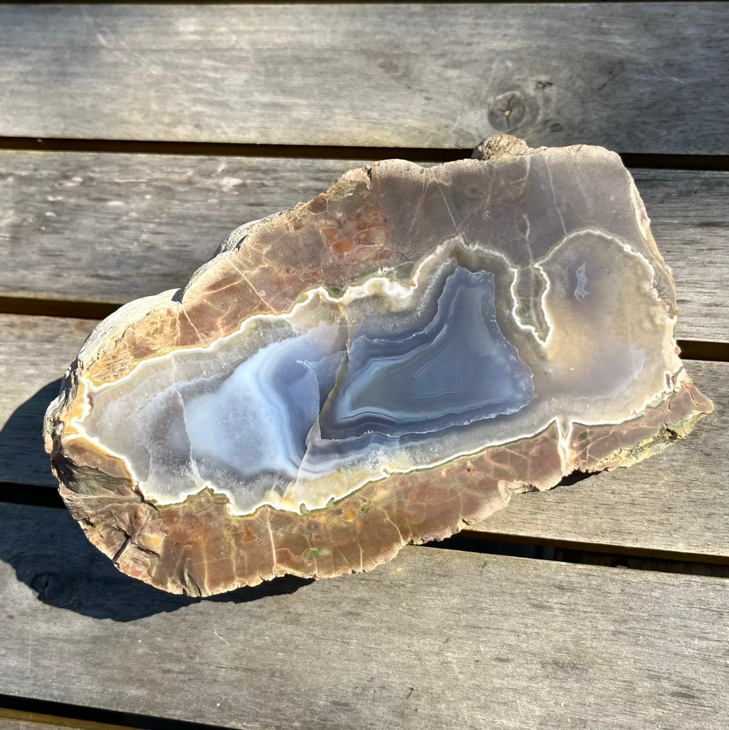 Agate Slab Crystal - Grounding, Ancient, Connection