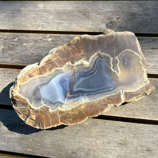 Agate Slab Crystal - Grounding, Ancient, Connection