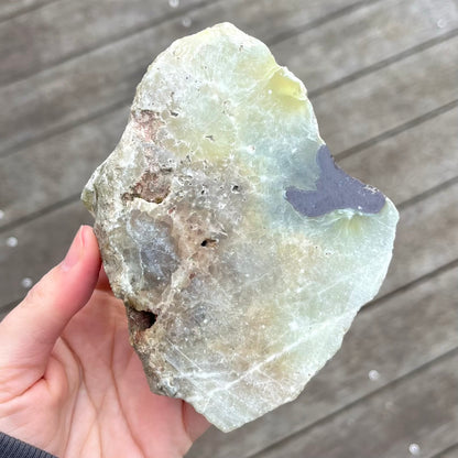 Prehnite Large Slab Crystal - Protection, Intuition