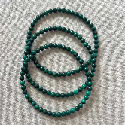 Malachite 4mm Beaded Bracelet - Transformation