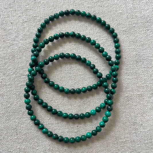 Malachite 4mm Beaded Bracelet - Transformation