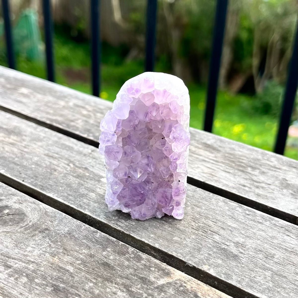 Amethyst Small Base-Cut Crystal -  Calm, Protection & Balance