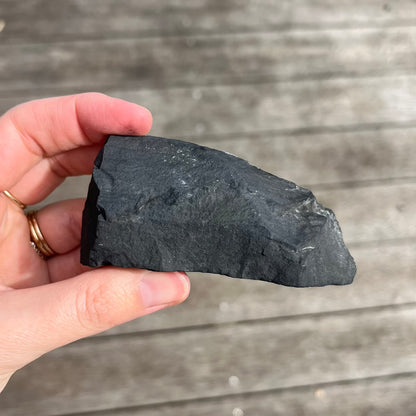 Pyrite on Shungite Raw Crystal - Abundance, Protection