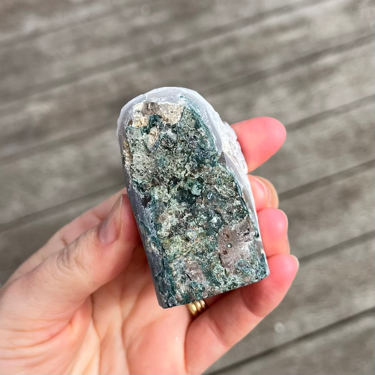 Amethyst Small Base-Cut Crystal -  Calm, Protection & Balance