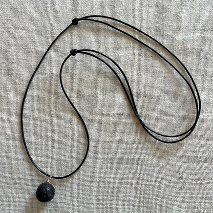 Strength Pendant - Lava Stone