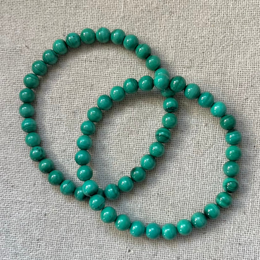 Malachite 6mm Beaded Bracelet - Transformation