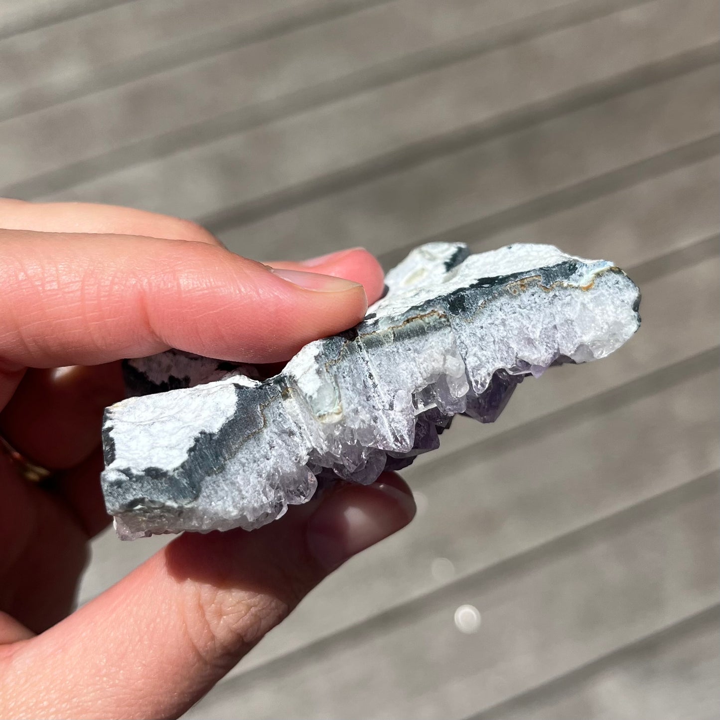 Amethyst Small Butterfly Crystal - Calming, Protective, Balancing