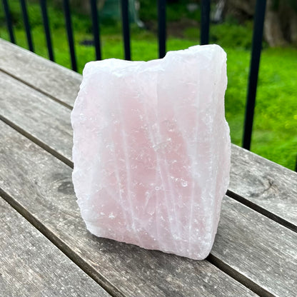 Rose Quartz XL Raw Base-Cut Crystal - Unconditional Love, Emotional Healing
