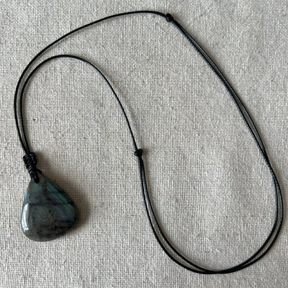 Labradorite Teardrop Small Pendant - ONE OF A KIND