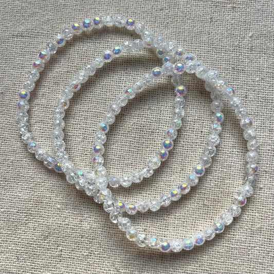 Angel Aura Quartz 4mm Beaded Bracelet - Radiance