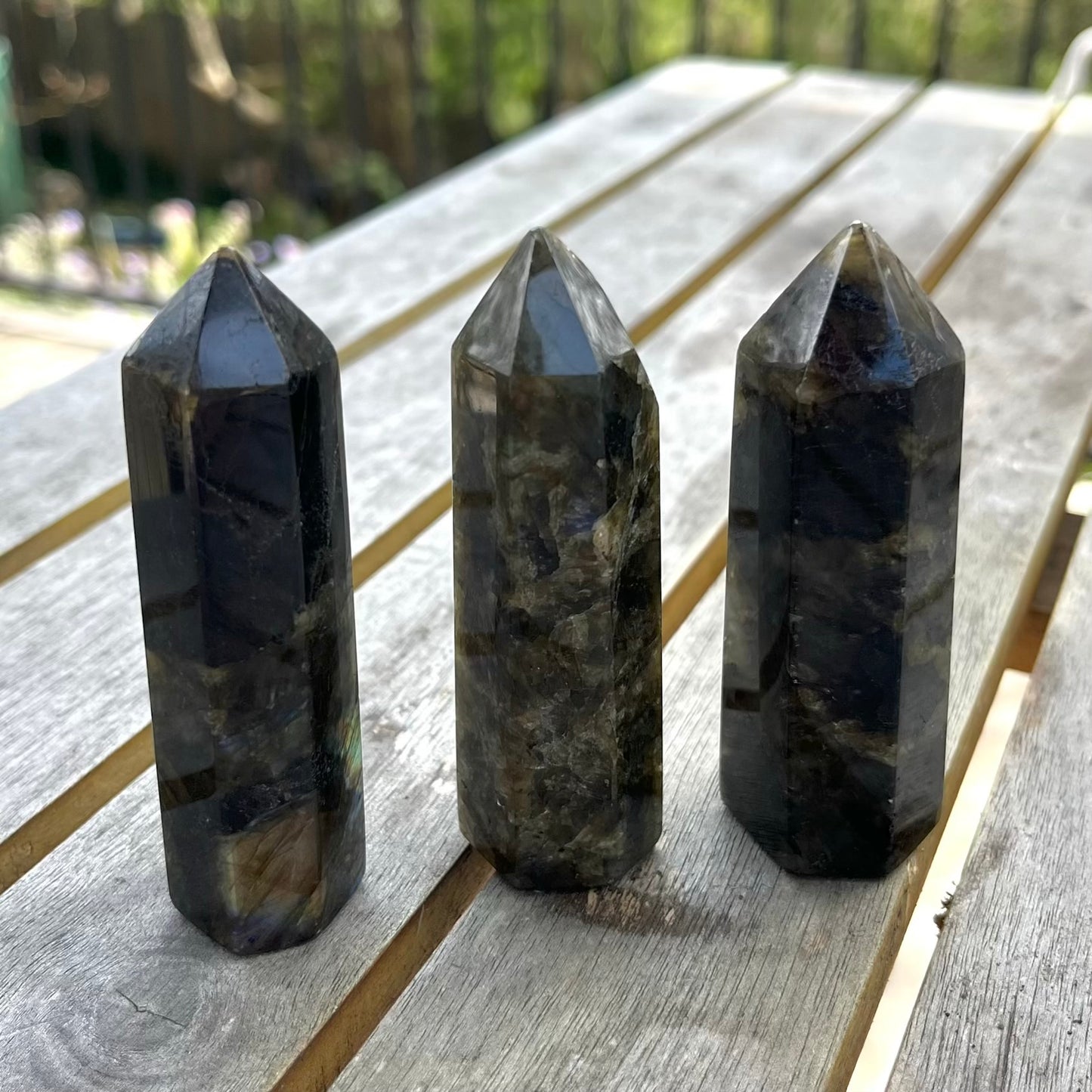 Labradorite Small Tower Crystal - Protective, Mystical, Transformative