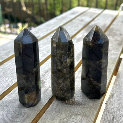 Labradorite Small Tower Crystal - Protective, Mystical, Transformative