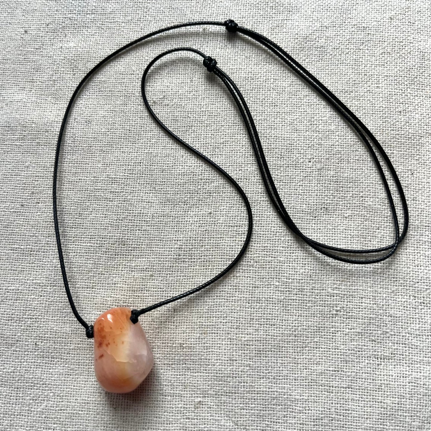 Joy Pendant - Peach Agate