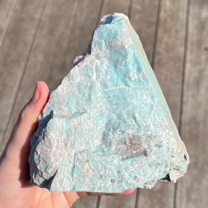 Amazonite XL Base-cut Raw Stone - Calm, Empowering