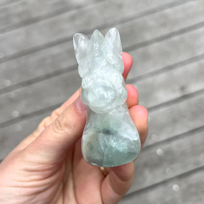 Green Fluorite Unicorn Crystal - Calm, Cleansing, Harmony