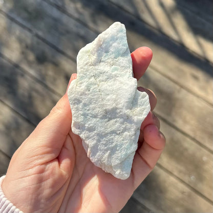 Amazonite Medium Raw Stone - Calm, Empowering