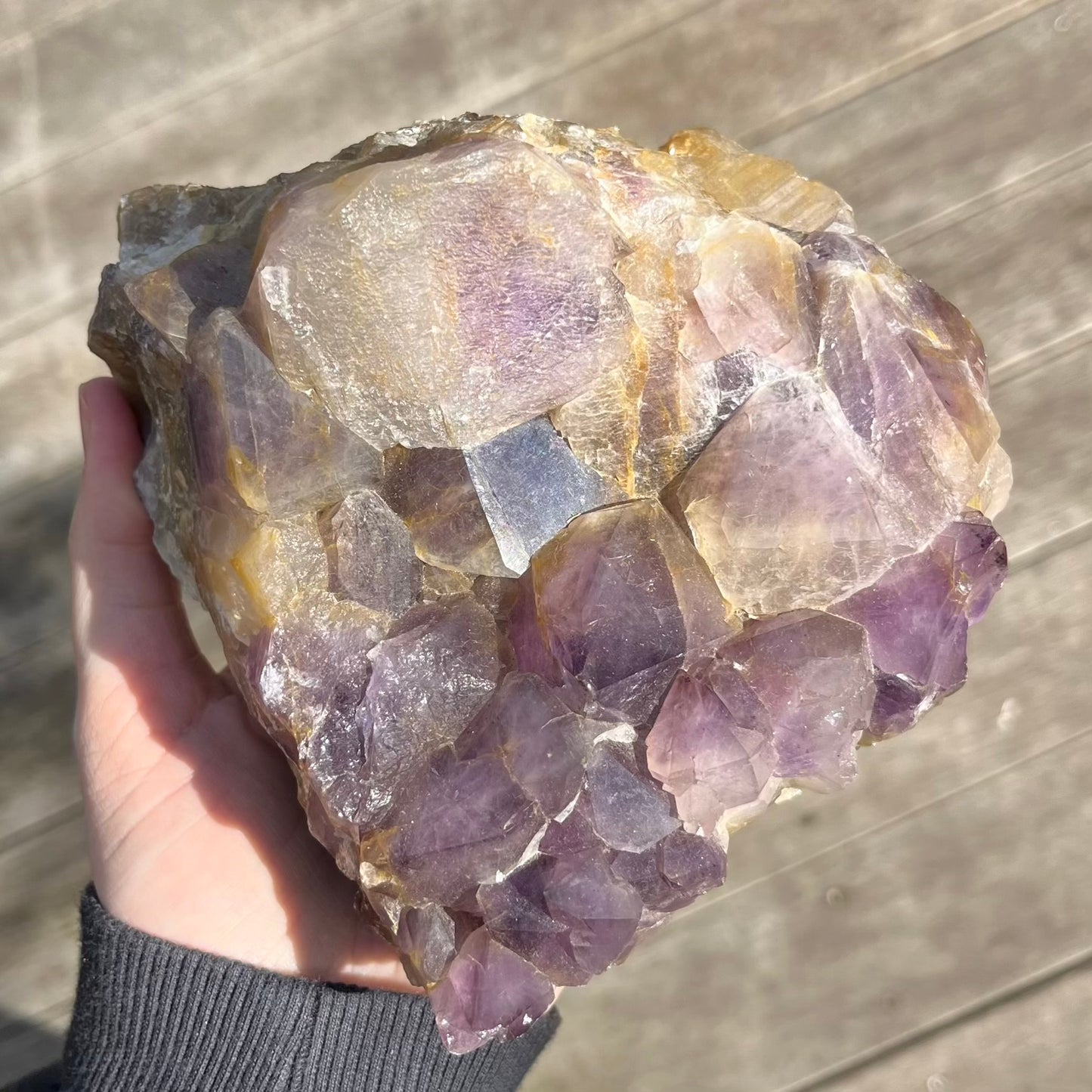 Amethyst XXL Cluster Crystal - Calming, Protective, Balancing