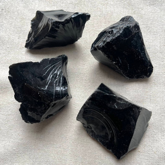 Black Obsidian Raw Crystal - Small