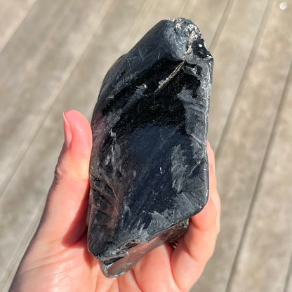 Silver Sheen Obsidian Large Raw Crystal – Protection, Inner Wisdom