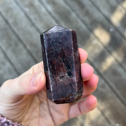 Ruby Small Tower Crystal - Courage, Motivation