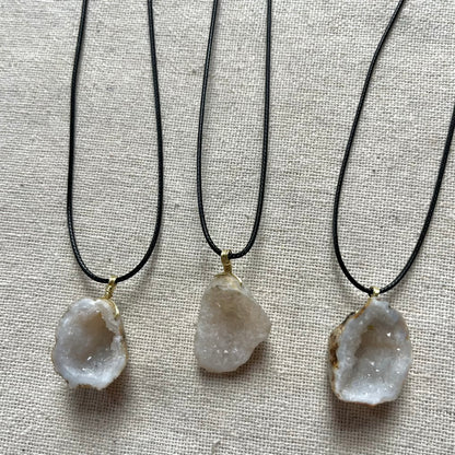 Quartz Geode Pendant