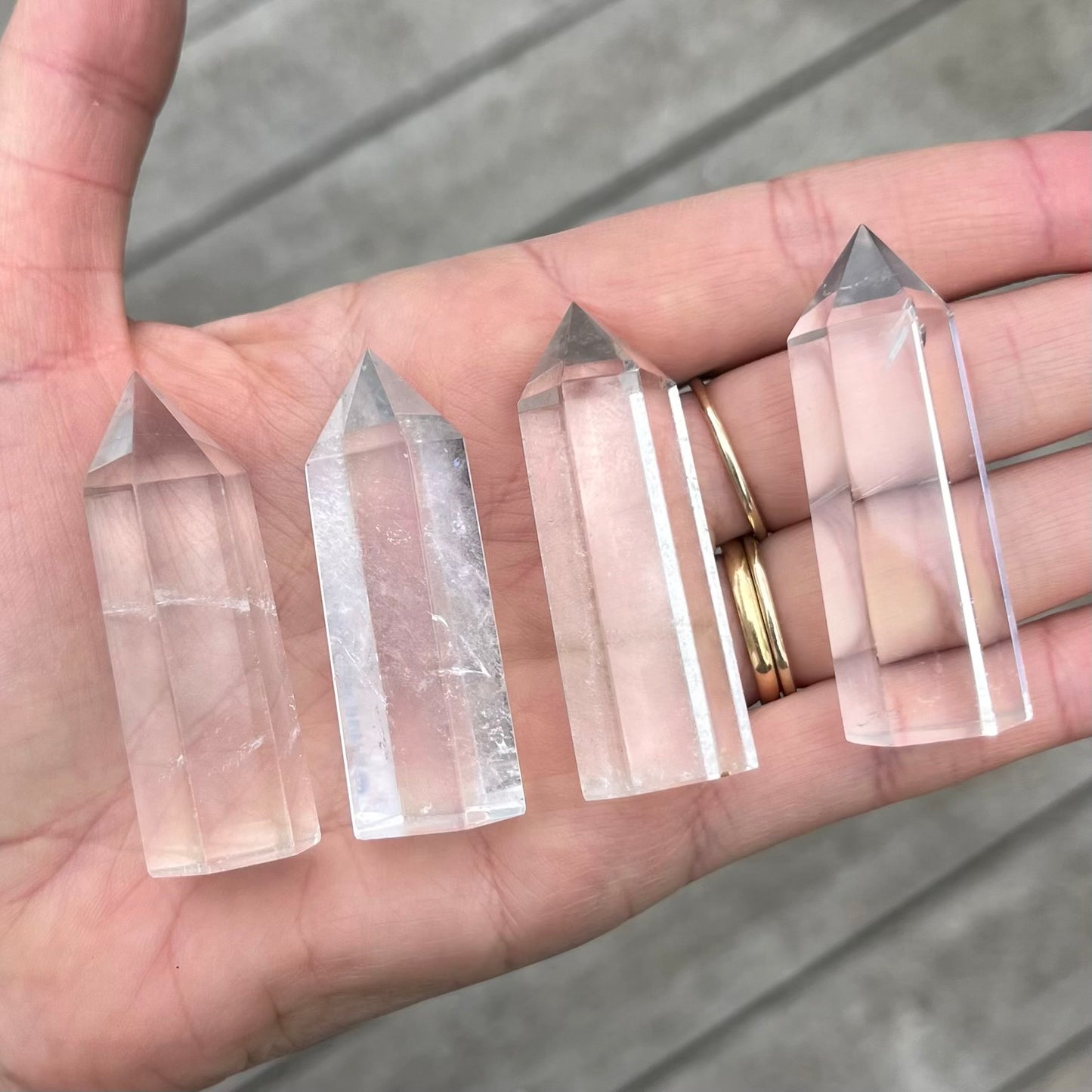 Clear Quartz Mini Tower Crystal - Clarity, Amplification, Healing