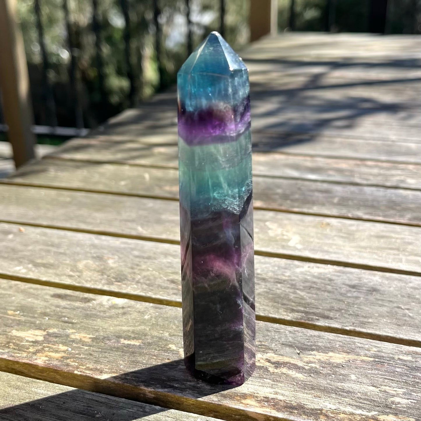 Fluorite Large Tower Crystal - Vibrant, Clarifying, Uplifting