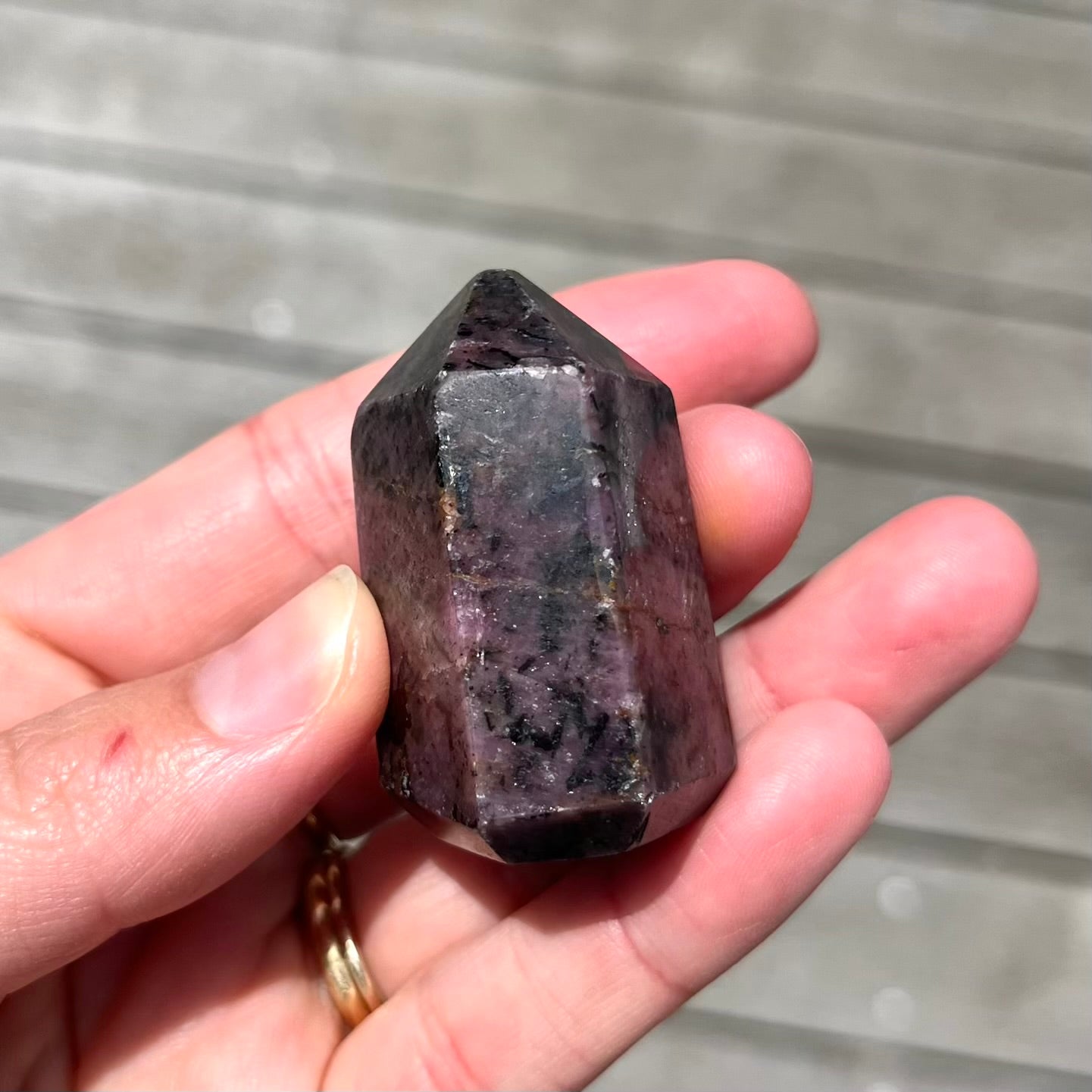Ruby Small Generator Crystal - Vibrant, Clarifying, Uplifting