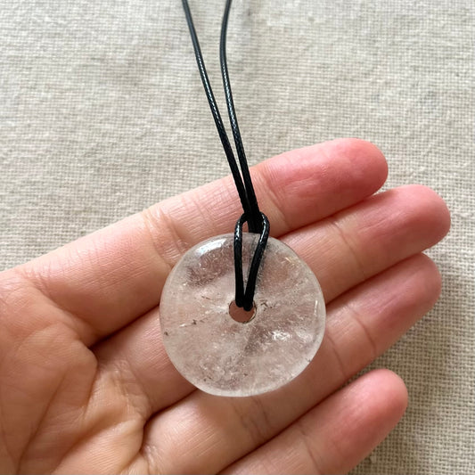 Circle of Light Pendant - Clear Quartz