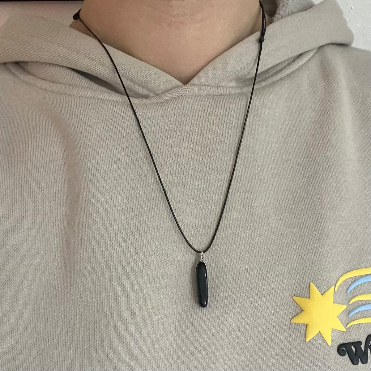 Obsidian Wire Wrap Pendant - Protection