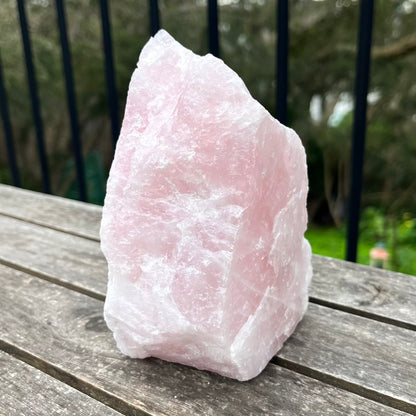 Rose Quartz XL Raw Base-Cut Crystal - Unconditional Love, Emotional Healing
