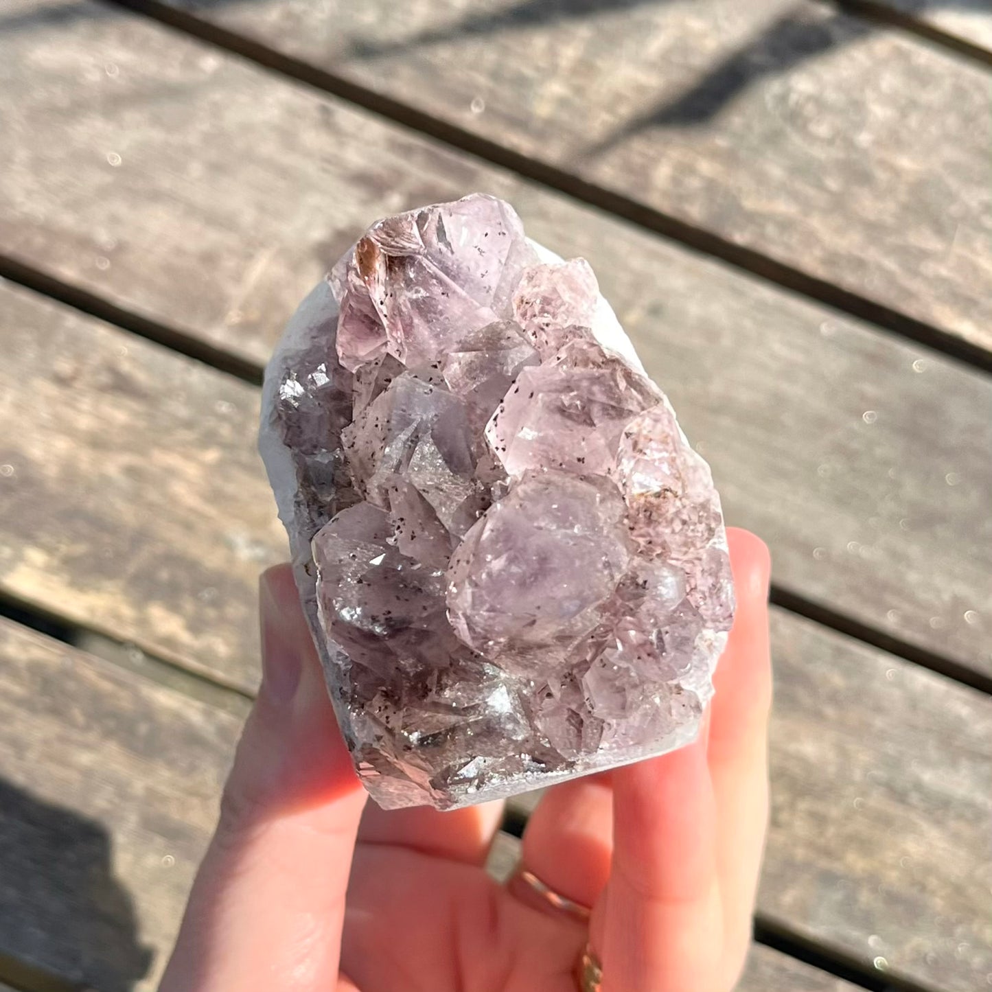 Amethyst Medium Base-Cut Crystal - Calm, Protection & Balance