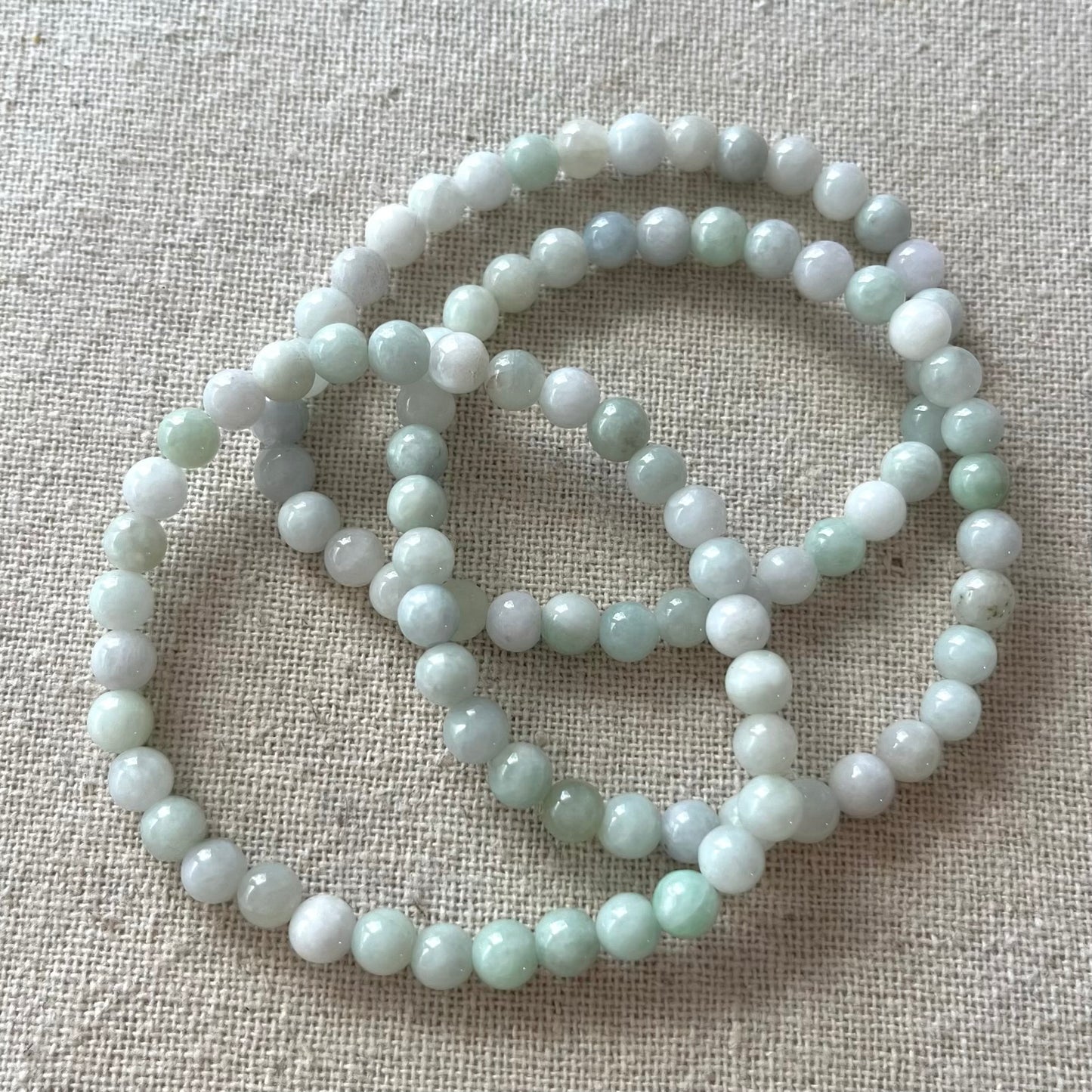 Burma Jade 6mm Beaded Bracelet - Prosperity