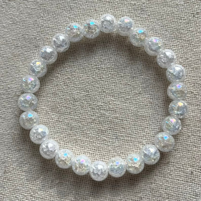 Angel Aura Quartz 8mm Beaded Bracelet - Radiance
