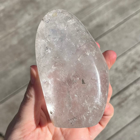 Clear Quartz Medium Freeform Crystal - Clarity, Amplification, Healing