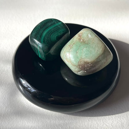 Obsidian Charging Plate - High Vibe, Protection, Spiritual Connection