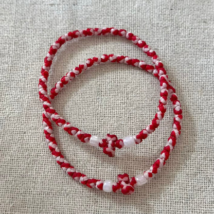 Komboskini Bracelet - Red & White