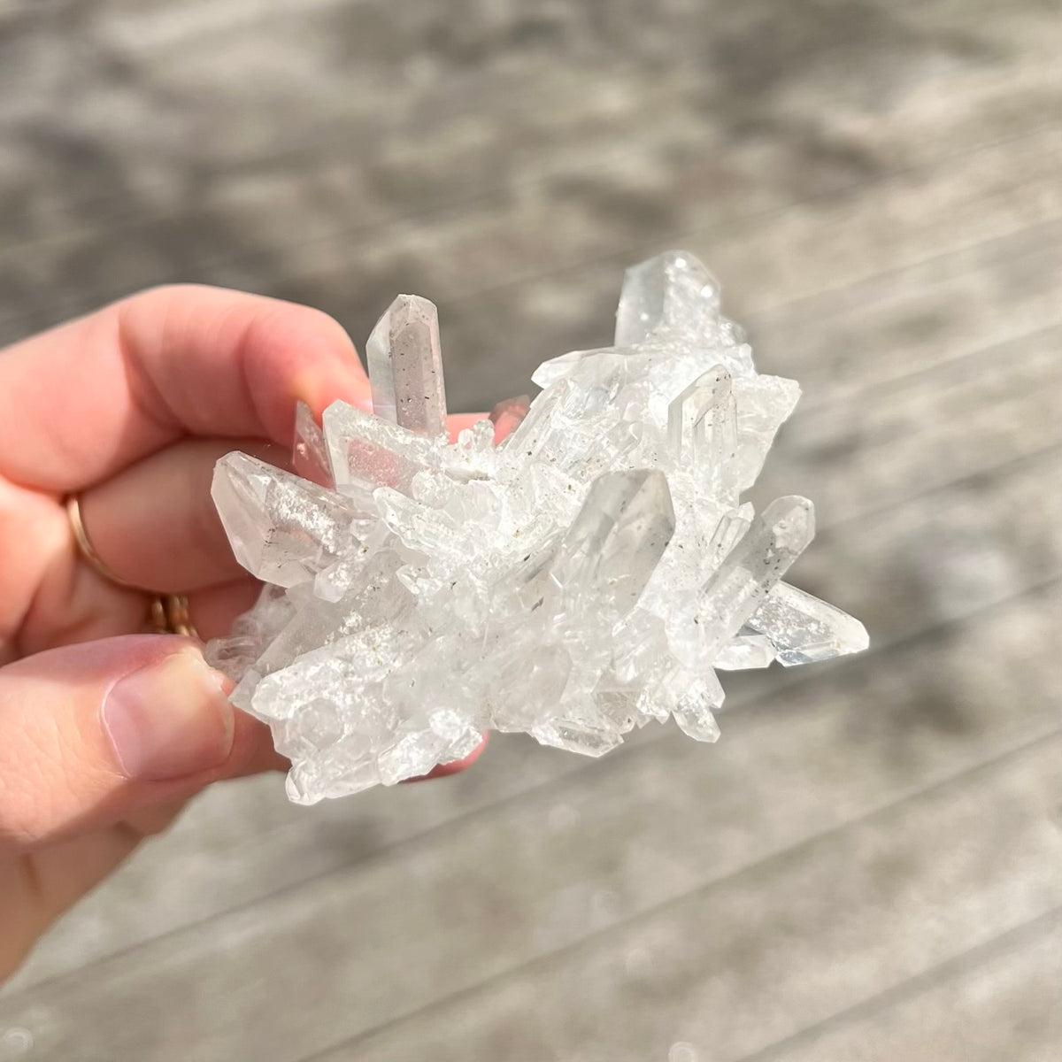 Clear Quartz Small Cluster Crystal - Wisdom, Intention
