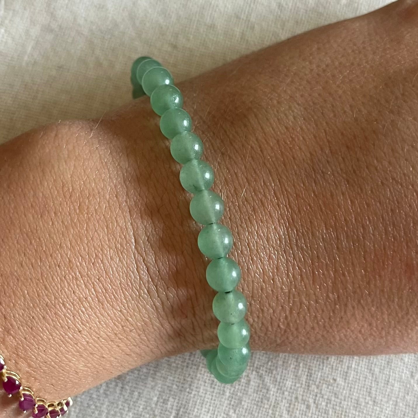 Lucky Cord Bracelet - Green Aventurine