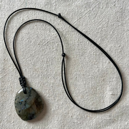 Labradorite Irregular Pendant - ONE OF A KIND