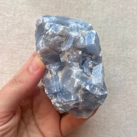 Blue Calcite Raw Crystal