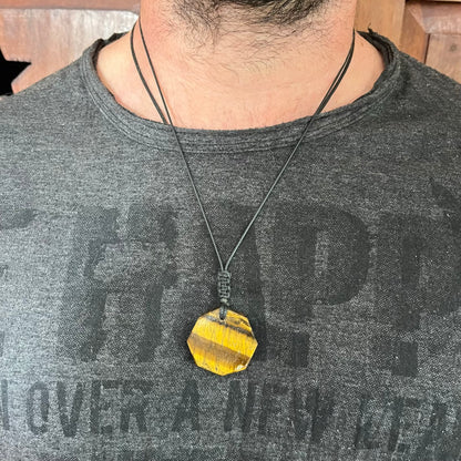 Tiger Eye Octagon Pendant