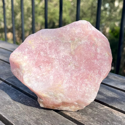 Rose Quartz XL Raw Crystal - Unconditional Love & Harmony