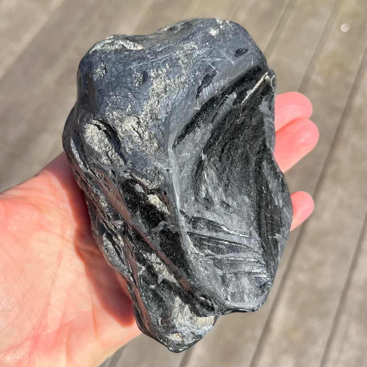 Silver Sheen Obsidian Large Raw Crystal – Protection, Inner Wisdom