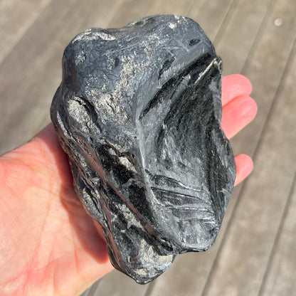 Silver Sheen Obsidian Large Raw Crystal – Protection, Inner Wisdom