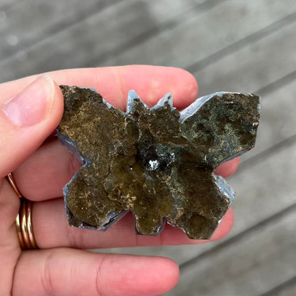 Amethyst Small Butterfly Crystal - Calming, Protective, Balancing