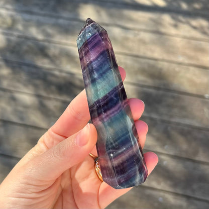 Fluorite Large Tower Crystal - Vibrant, Clarifying, Uplifting