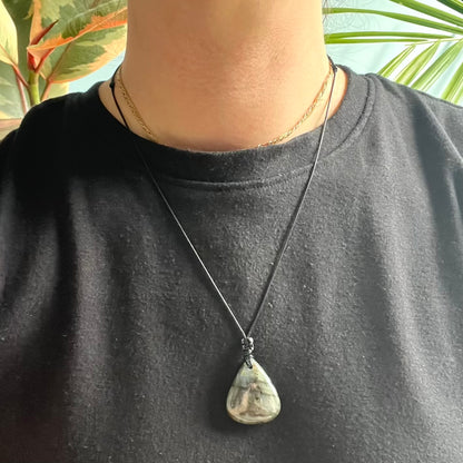 Labradorite Teardrop Small Pendant - ONE OF A KIND