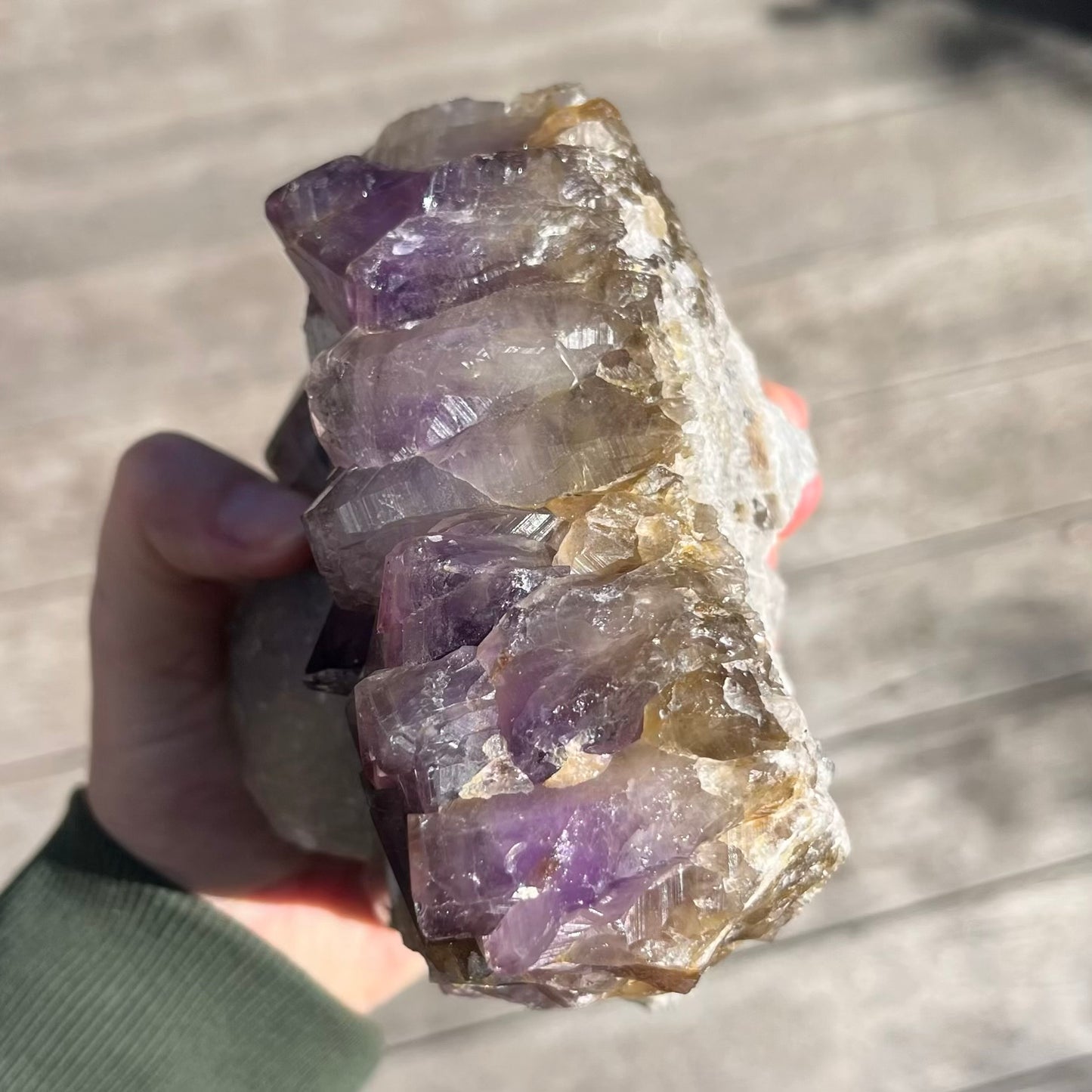 Amethyst XXL Cluster Crystal - Calming, Protective, Balancing