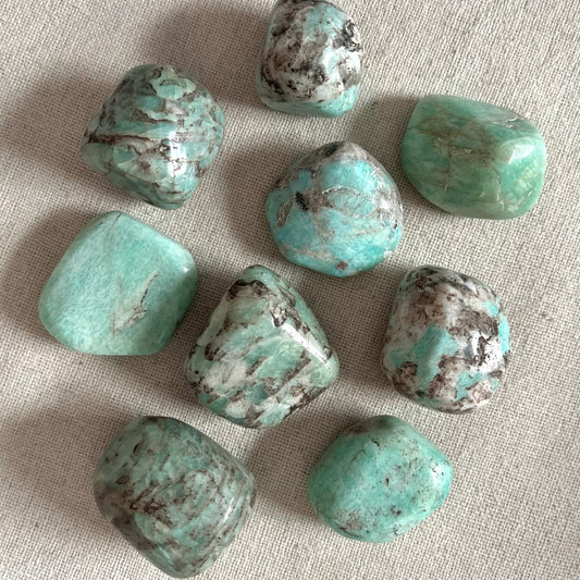 Amazonite Large Tumble Stone - Calm, Empowering
